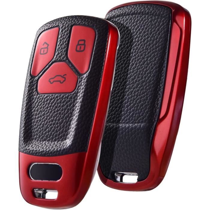 Ontto TPU Coque De Clé De Voiture Adapté Pour Audi A3 A6 A7 A8 A6L A8L RS6 RS7 S3 S6 S7 SQ7 SQ8 Q8 Q7 E-Tron 2018-2021 Télécommande TPU Cas Coque De