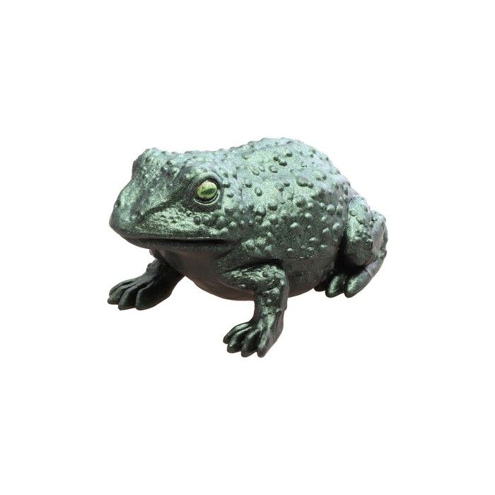 CRAPAUD PLASTIQUE 7.5X12.5X6.5CM VERT IRISÉ