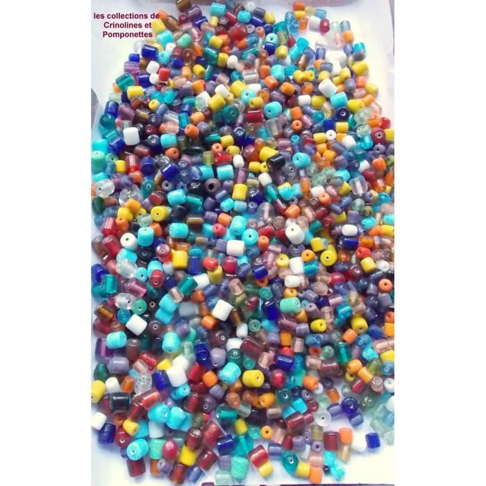 Lot 10 Perles de Verre Goutte 1,5 cm Loisirs Créatifs Artisanat Inde
