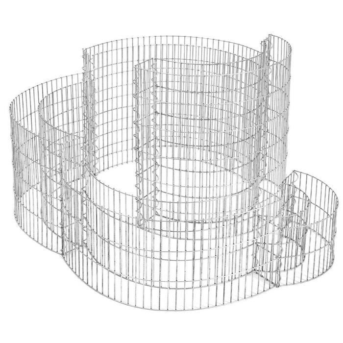 Gabiona Panier En Pierre Rectangulaire - Maillage 5 X 5 Cm - Profondeur