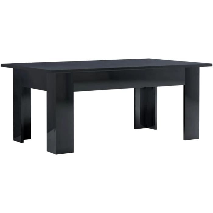 Table Basse VidaXL 90x60x46 Cm Avec Etagère - Plastique Résistant Vert - Idéal Intérieur Extérieur