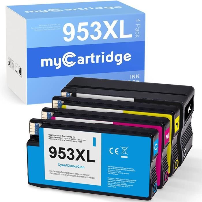 Mycartridge 4 Compatible pour HP 953XL 953 XL Multipack Cartouches