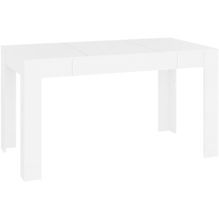 Table de Salle à Manger - Maison Intérieur - Blanc - 140x745x76 cm