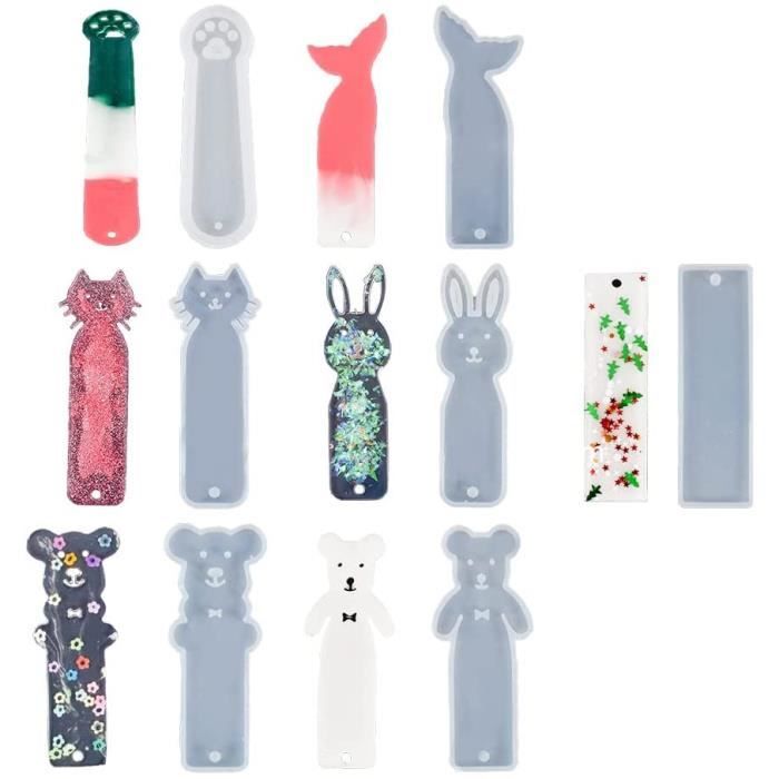Moule Silicone Marque-Pages Résine MelbMolds - Style Oriental - 0.3cm D'Épaisseur - DIY Créatif