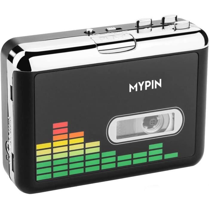 Lecteur de Cassettes Audio Portable, Enregistreur de Convertisseur de