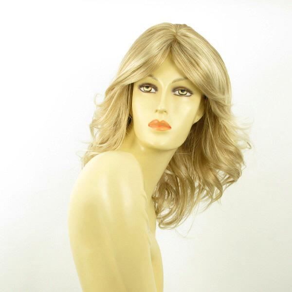 Perruque Femme Mi-longue Blonde Dorée Elise 24B - Synthétique - Neuf Avec étiquettes