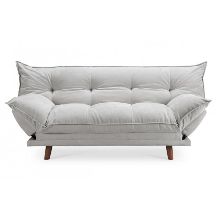 Canapé convertible design scandinave gris - Achat / Vente ...