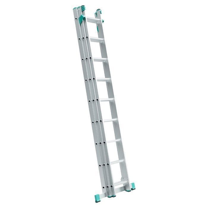 ALVE Echelle transformable 3 plans coulissante extensible 9 marches