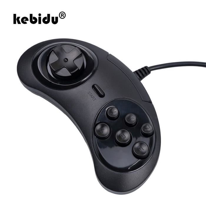 manette de jeu 6 boutons pour SEGA support de Joystick USB pour PC et MAC Mega Drive nouveauté 2019 [39A1789]