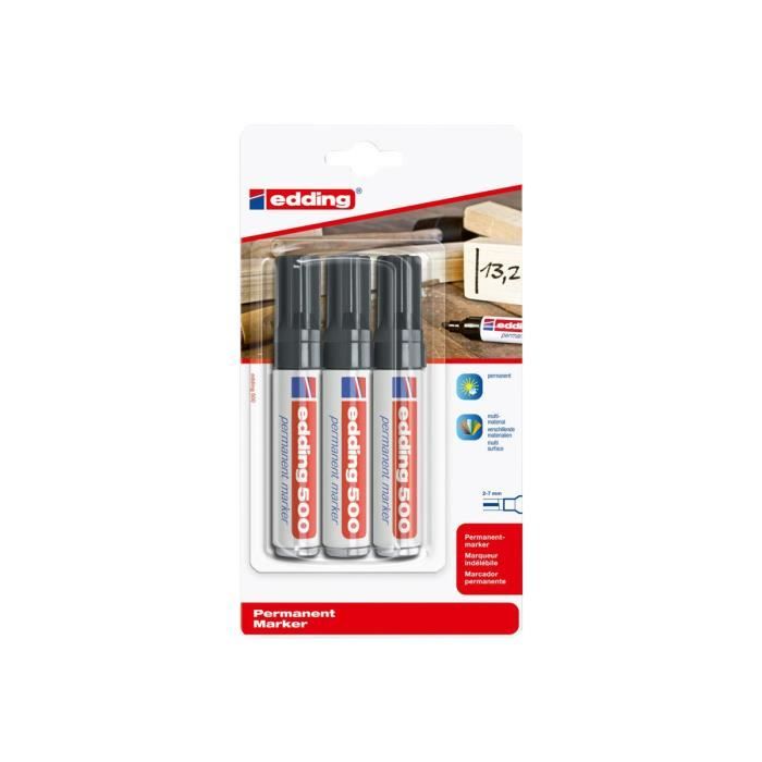 Marqueur Charpentier Noir EDDING - Trait Net Et Résistant Pour Chantier