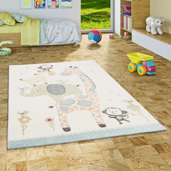 Tapis Pour Enfant - PERGAMON - Maui Kids - Raton Laveur Pastel