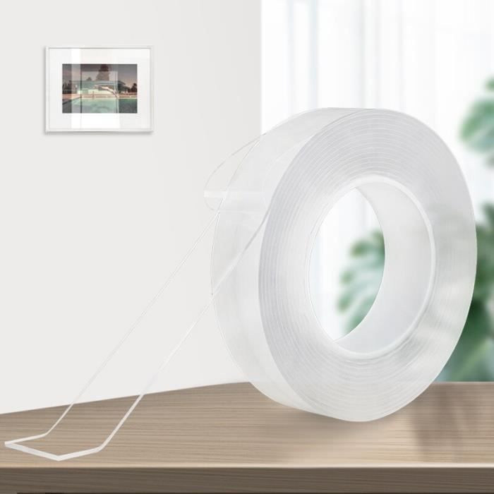 Rouleau Adhésif Double Face Transparent OROK - 10m X 50mm - Extra Large Pour Bricolage Et Déco