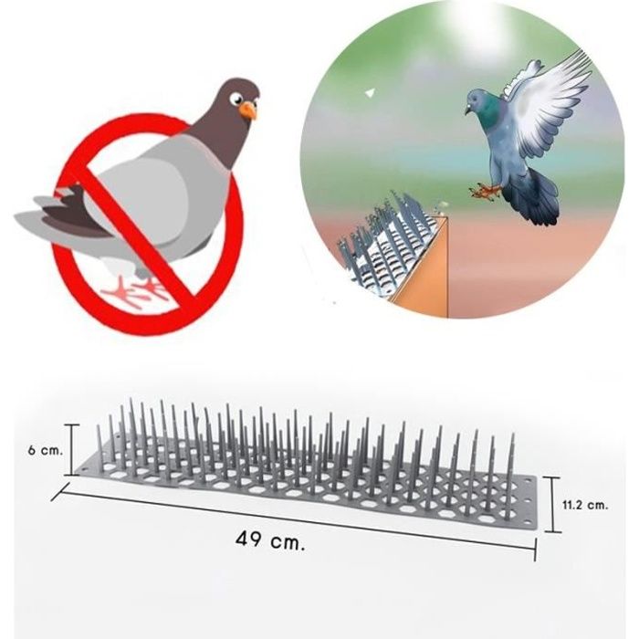 Pics Repulsif Oiseaux Efficace Pour Pigeons Colombes Goelands Stop Aux Fientes Excrements Dejections Toit Balcon Anti Nuisible Cdiscount Au Quotidien Pics Repulsif Oiseaux Efficace Pour Pigeons Colombes Goelands Stop Aux Fientes Excrements Dejections Toit Balcon Anti Nuisible Cdiscount Au Quotidien