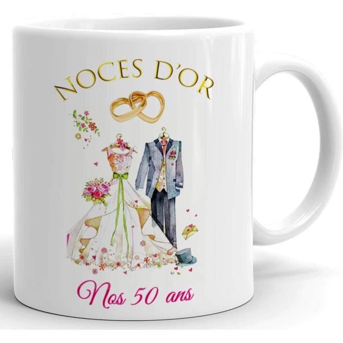 Tasse Mug Cadeau Anniversaire 50 Ans De Mariage Noce D Or Original Amour Couple Romantique 160 Cdiscount Puericulture Eveil Bebe