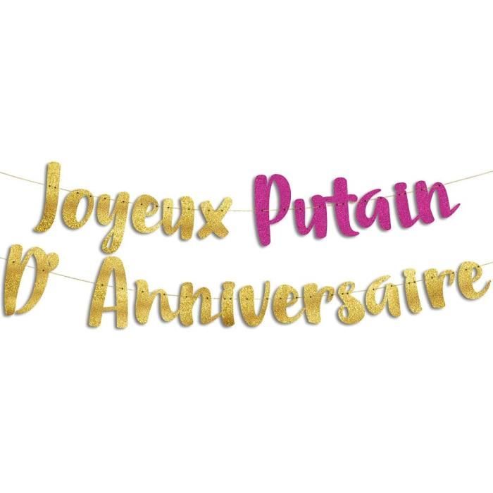 Guirlande Rigolote Joyeux Putn D Anniversaire Decorationscadeauxaccessoires Et Articles Decoratifs Pour Faire La Fete 18 Ans 167 Cdiscount Beaux Arts Et Loisirs Creatifs