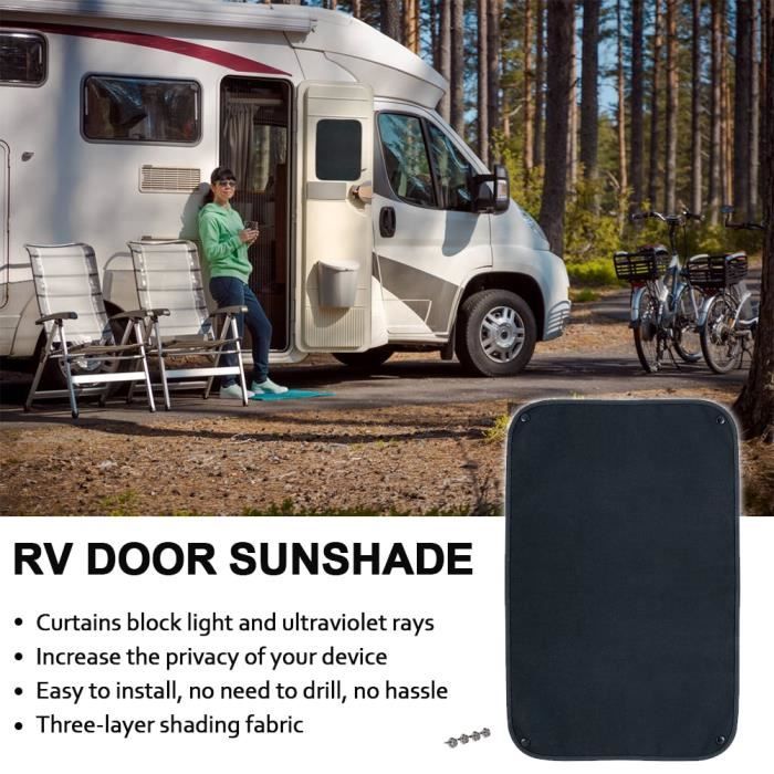 Pare-soleil en tissu pour porte et fenêtre de camping-Car, 24x16