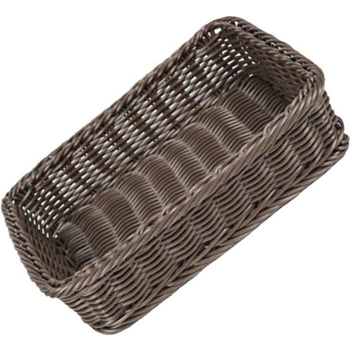 Jifeng Panier De Rangement Imitation Rotin Camping Étagères Maison Panier à Légumes Et Fruits