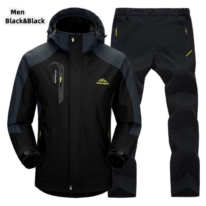 Pantalon imperméable coupe-vent noir