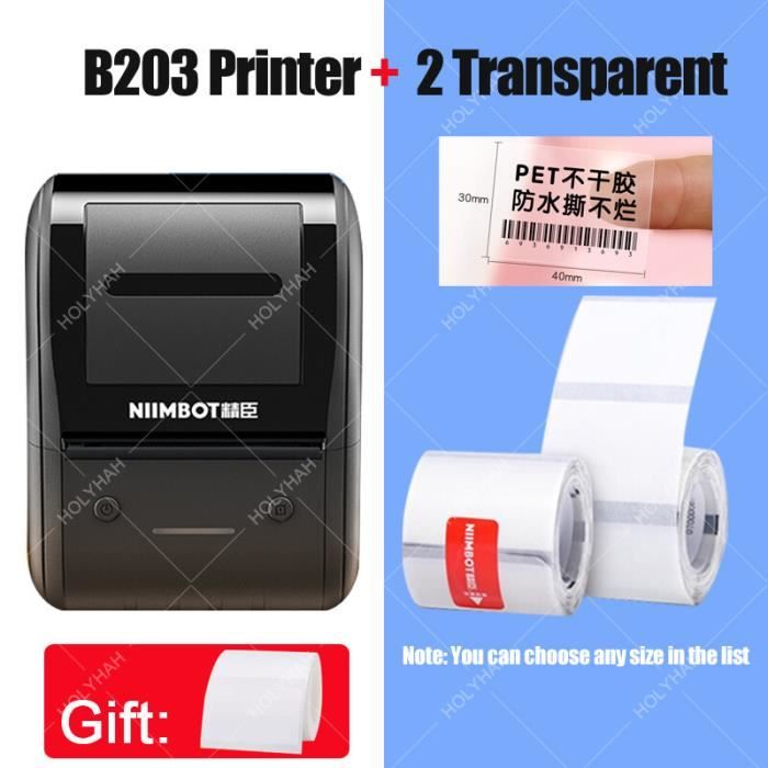 Toutes nos imprimantes,Mini étiqueteuse thermique Portable B203