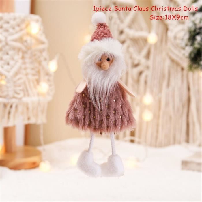 Coffret de décoration,Figurines de noël père noël à éclairage lumineux