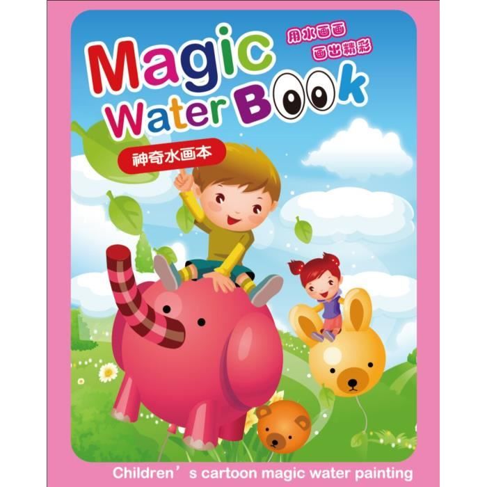 Livre Magique à L'Eau Réutilisable Damcyer - 5 Thèmes Avec Stylos Pour Enfants 3-7 Ans