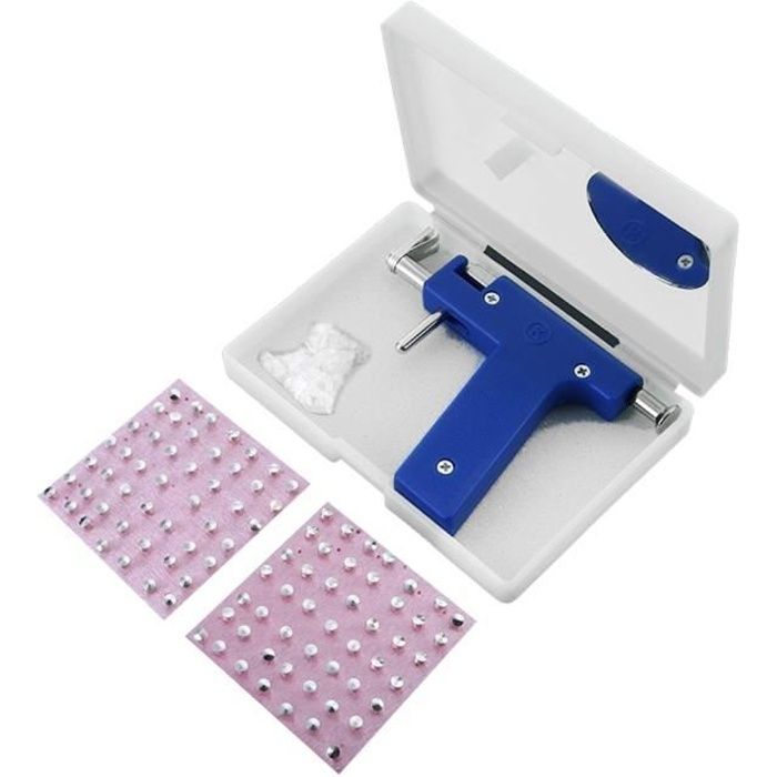Oreille Nez Nombril Piercing Machine Piasser Acier Inoxydable Body Piercing Tool Kit Oreille Stud Outil 112 * 84mm