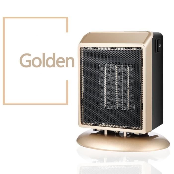 Chauffage électrique Portable 1200W - Petit Radiateur Pour Bureau Et Chambre, Fonction Chauffe-pieds, Sécurité Anti-basculement - 11