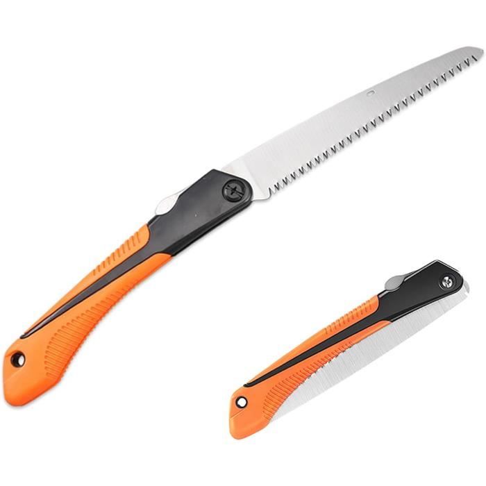 Scie Pliante MFH Deluxe – 19 Cm – Pour Camping Et Outdoor – Avec étui – Noire