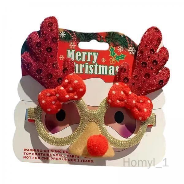Lot De 12 Lunettes De Fête De Noël - Accessoires Déguisement Brillants Pour Adultes Et Enfants - 5