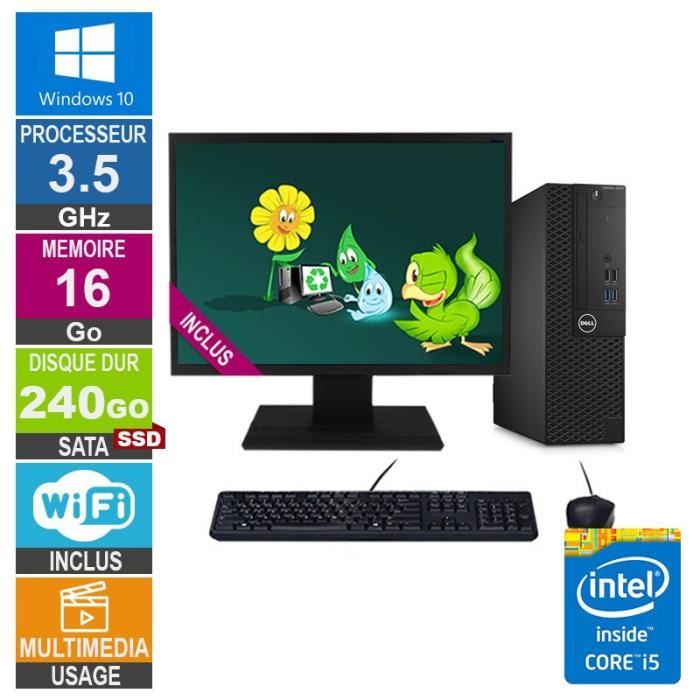 Acheter PC Dell 3050 SFF i5-7400 3.50GHz 16Go/240Go SSD Wifi W10 + Ecran 22 Reconditionné - 369,00 € PC Dell 3050 SFF i5-7400 3.50GHz 16Go/240Go SSD Wifi W10 + Ecran 22 Reconditionné - Dell reconditionné disponible sur Cdiscount Seconde Vie