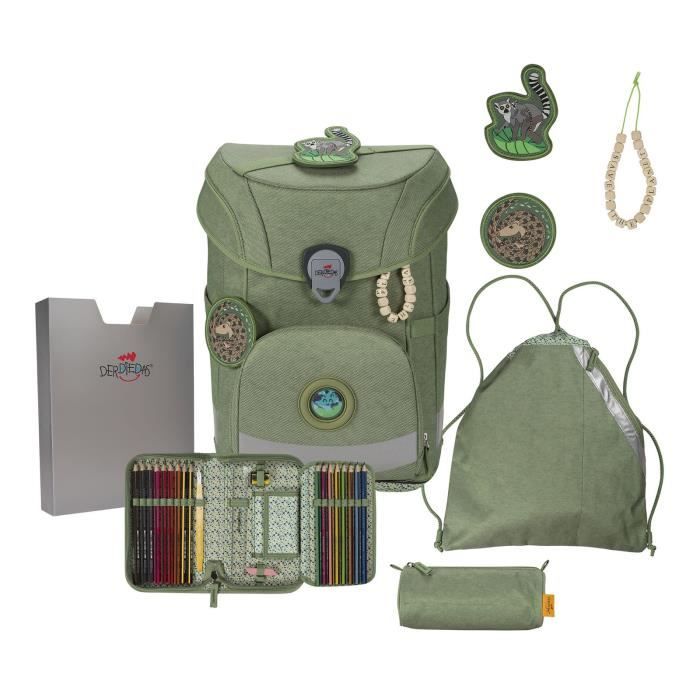 DerDieDas ErgoFlex Easy 5-teilig Green Planet [214266] - sac d'école ...