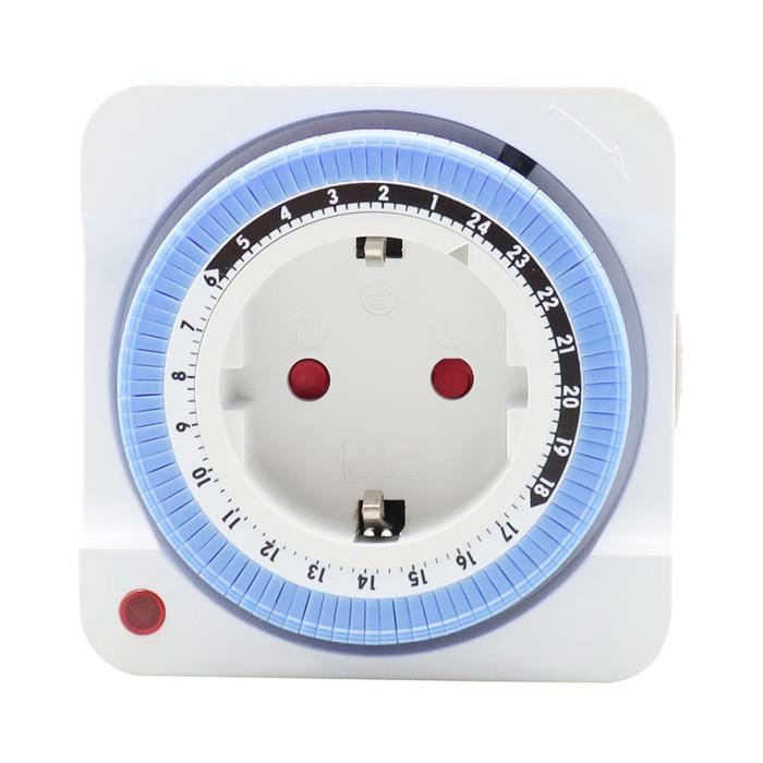 Horloge, sonnerie et minuterie pour tableau électrique Minuterie mécanique 24 heures, minuterie