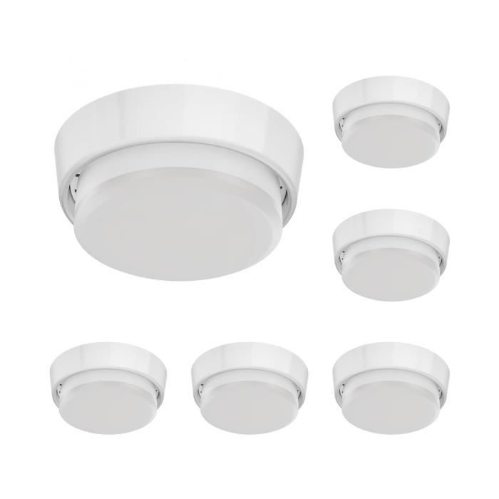 GX53 Fassung Inkl. 10,9W LED-Lampe – Runde Deckenleuchte 90mm, 1212lm, Ideal Für Niedrige Räume