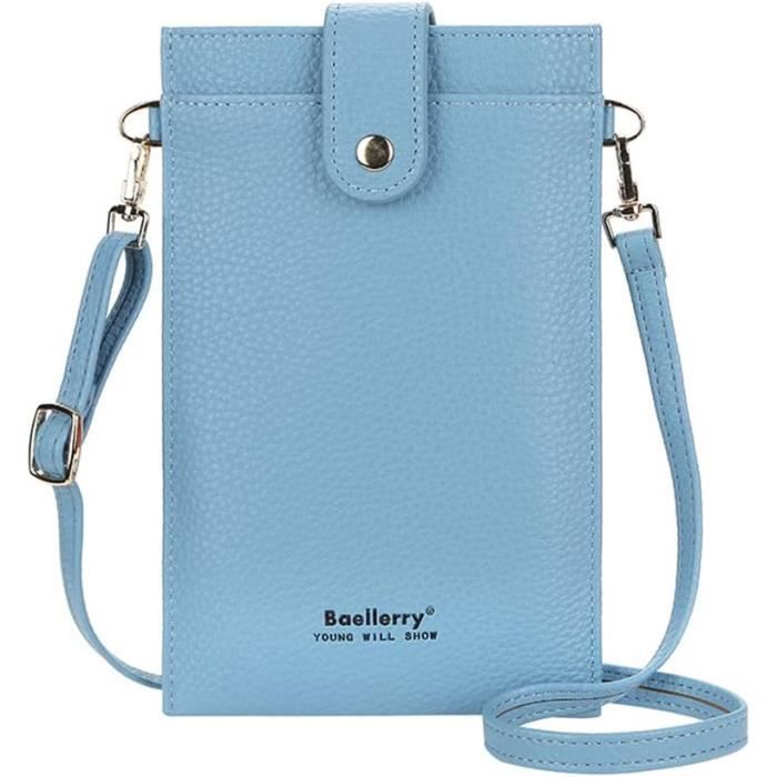 Portefeuille Bandoulière étanche Femme - Multi-compartiments, Sangle Réglable, Cuivre Et Nylon