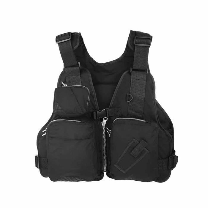 Comparer les prix de Fdit gilet de sauvetage de pêche Porter en plein air unisexe pour adultes aide à la pêche gilet de sauvetage gilet de sauvetage