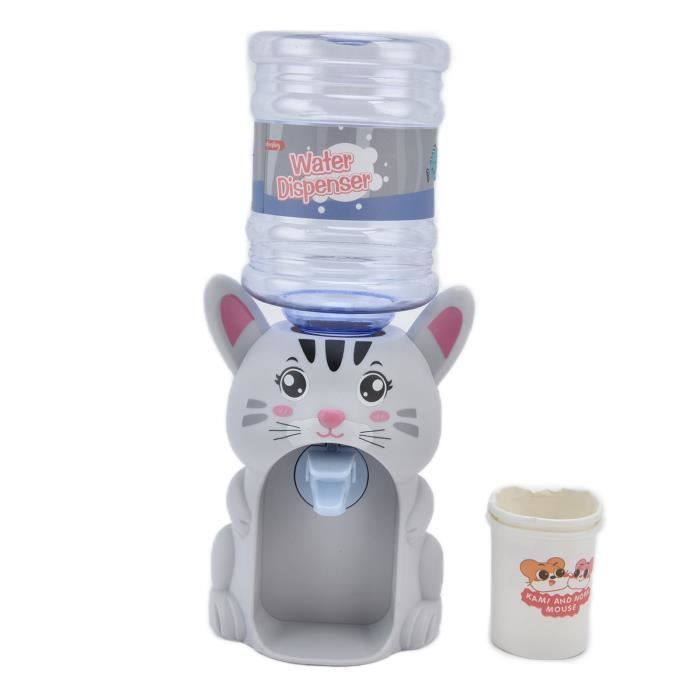 Mini distributeur d'eau - Fontaine miniature avec seau à eau - Pour jeux éducatifs
