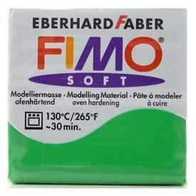 Pâte à modeler et à cuire Fimo Soft - Marque FIMO - Couleur vert tropique - 56g