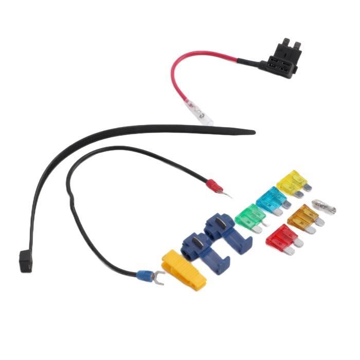 Boîte à Fusibles 4 Voies Avec 4 Fusibles Lames - Support Pour Voiture, Bateau, Camping-car - Tension 12/24V DC