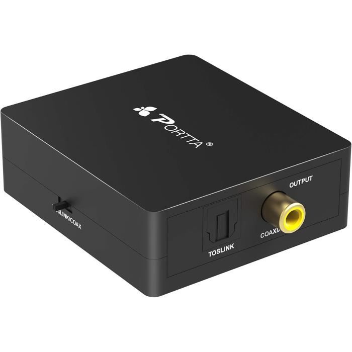 Switch Ethernet Commutateur Audio Optique LiNKFOR 3x2 - Switch Et Splitter Toslink SPDIF Avec Télécommande - Compatible DTS, Dolby-AC3 Enceintes Pc