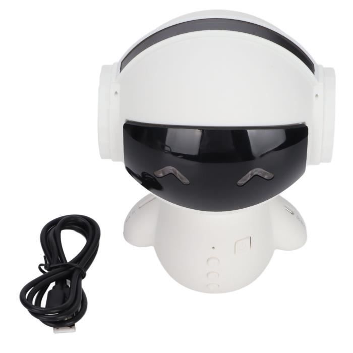 Robot Intelligent AI Sans Haut-parleur - Boîte Son Bluetooth, Réveil, Radio FM - Cadeau étudiant, Garçon, Fille - 4