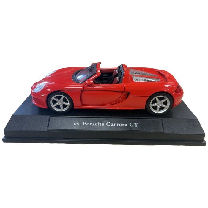 Voiture miniature de collection - CARARAMA - Porsche Carrera GT - Rouge - 1/24
