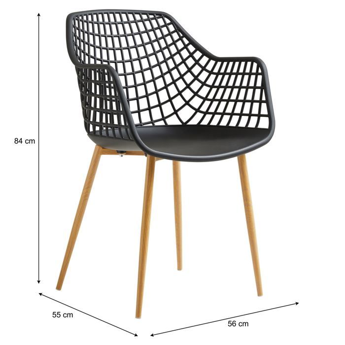 Lot De 2 Chaises Transparentes Beliani Midway – Design Moderne En Polycarbonate (Neuf)