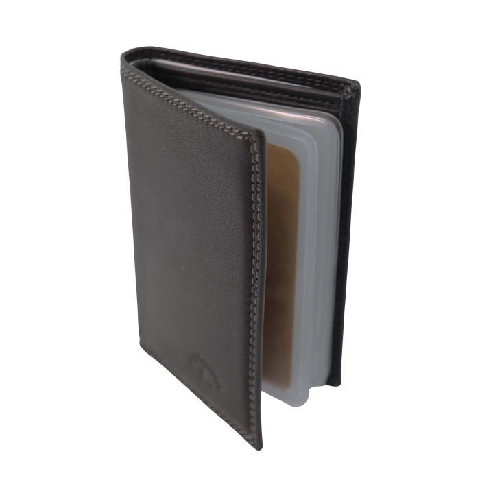 katana porte carte de crédit en cuir réf 753038 noir (4 couleurs disponible)