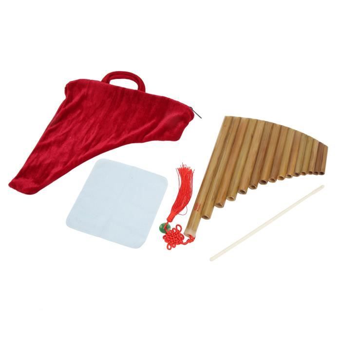 KIMISS flûte de pan Pan Flute 15 Pipes G Key Instrument de musique
