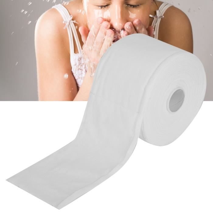 Serviette de toilette jetable en coton rouleau de nettoyage du