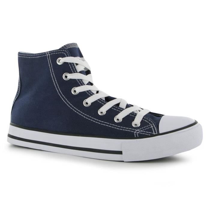 basket toile bleu marine homme
