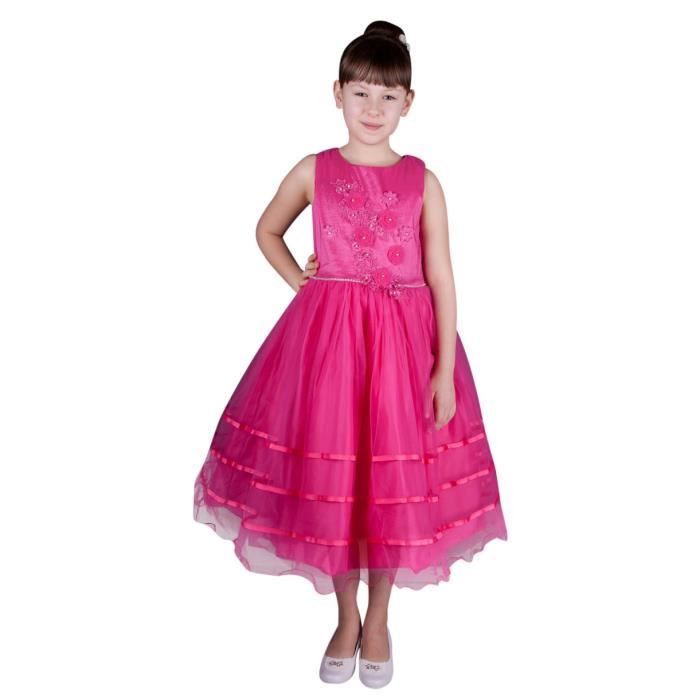 robe fushia fille