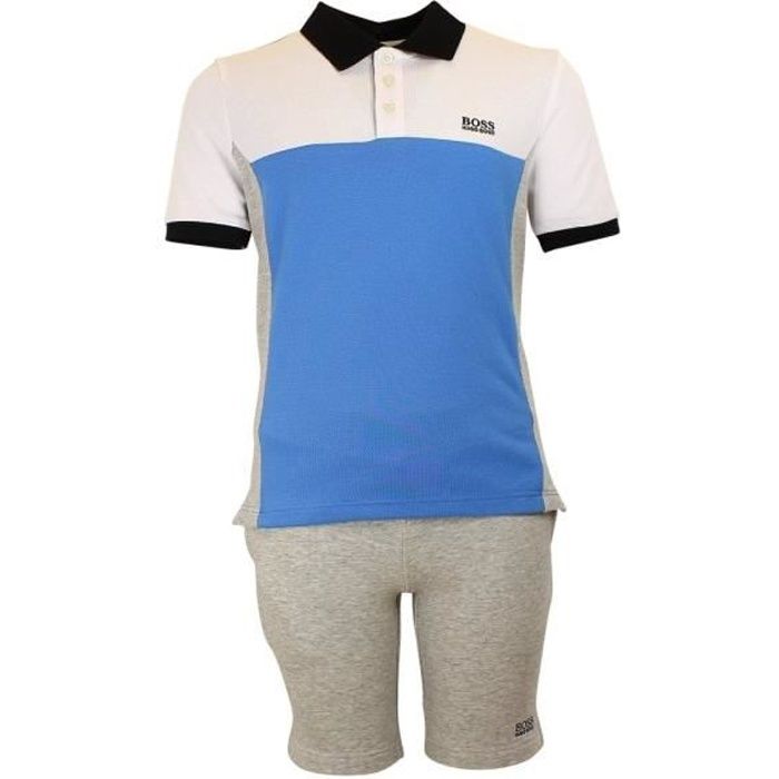 Ensemble short et polo Hugo Boss Junior J28050-A89 Gris