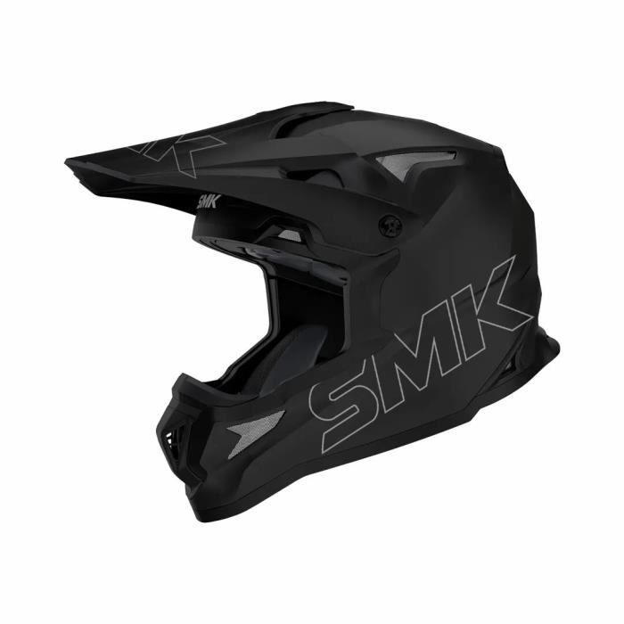 Casque moto cross SMK Solid - noir - XS