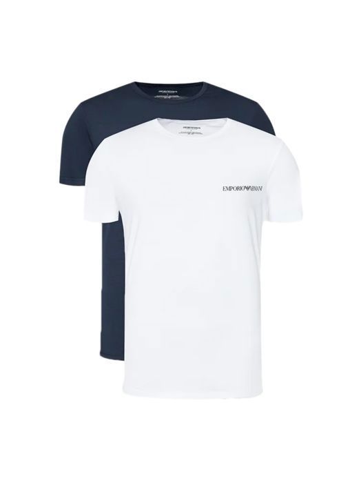 Lot De 2 T-Shirts Lounge Crew - Emporio Armani - Homme - Multicolore